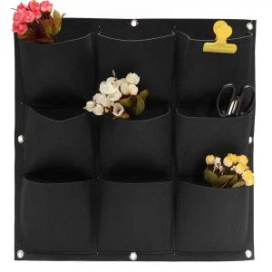 Decoratieve verticale hangende plantenbak met 12 zakken