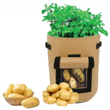 5 gallon beluchtingsvilt aardappel kweekzak met klep